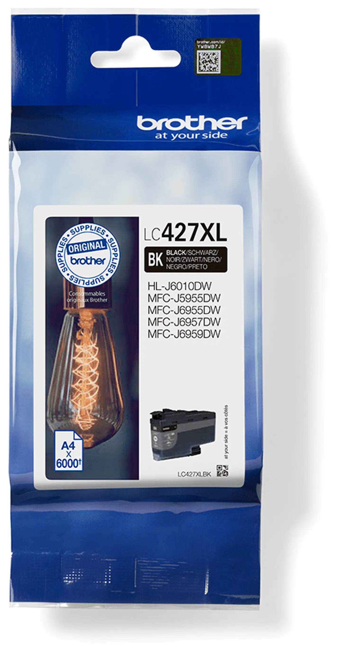 Brother mustepatruuna LC427XLBK XL musta - 1