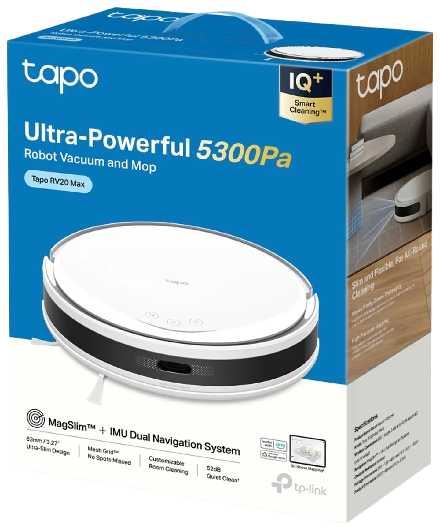 TP-Link Tapo Robottipölynimuri RV20 Max, valkoinen - 5