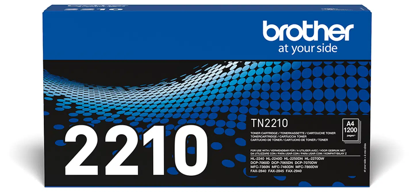 Brother laservärikasetti  TN-2210 musta - 1