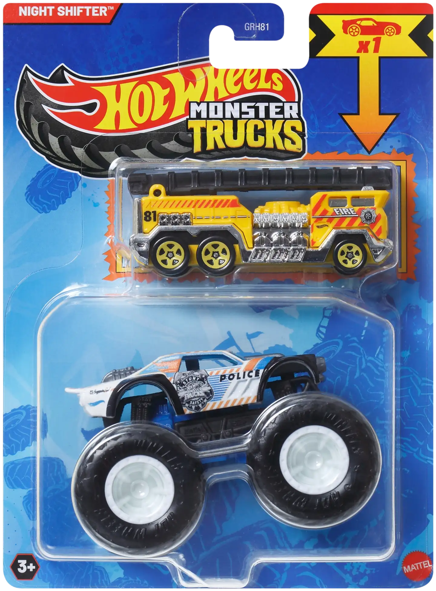 Hot Wheels monsteriauto + pikkuauto - 7