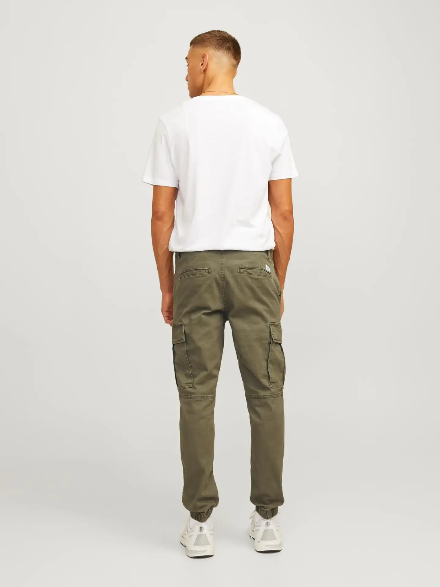 JJ Rebel miesten reisitaskuhousut JREBMICHAEL - Olive Night - 8