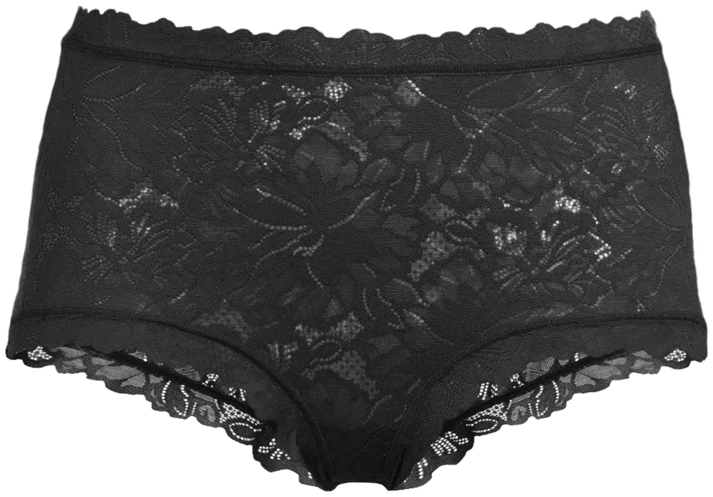 Actuelle naisten pitsihipsterit 210A332624 - Black - 2