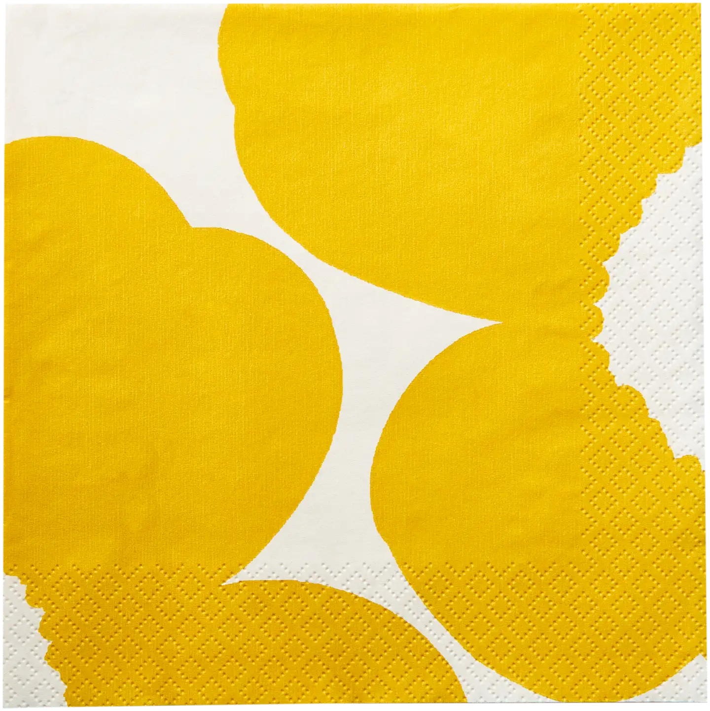 Marimekko Iso Unikko keltainen lautasliina 20kpl/24cm