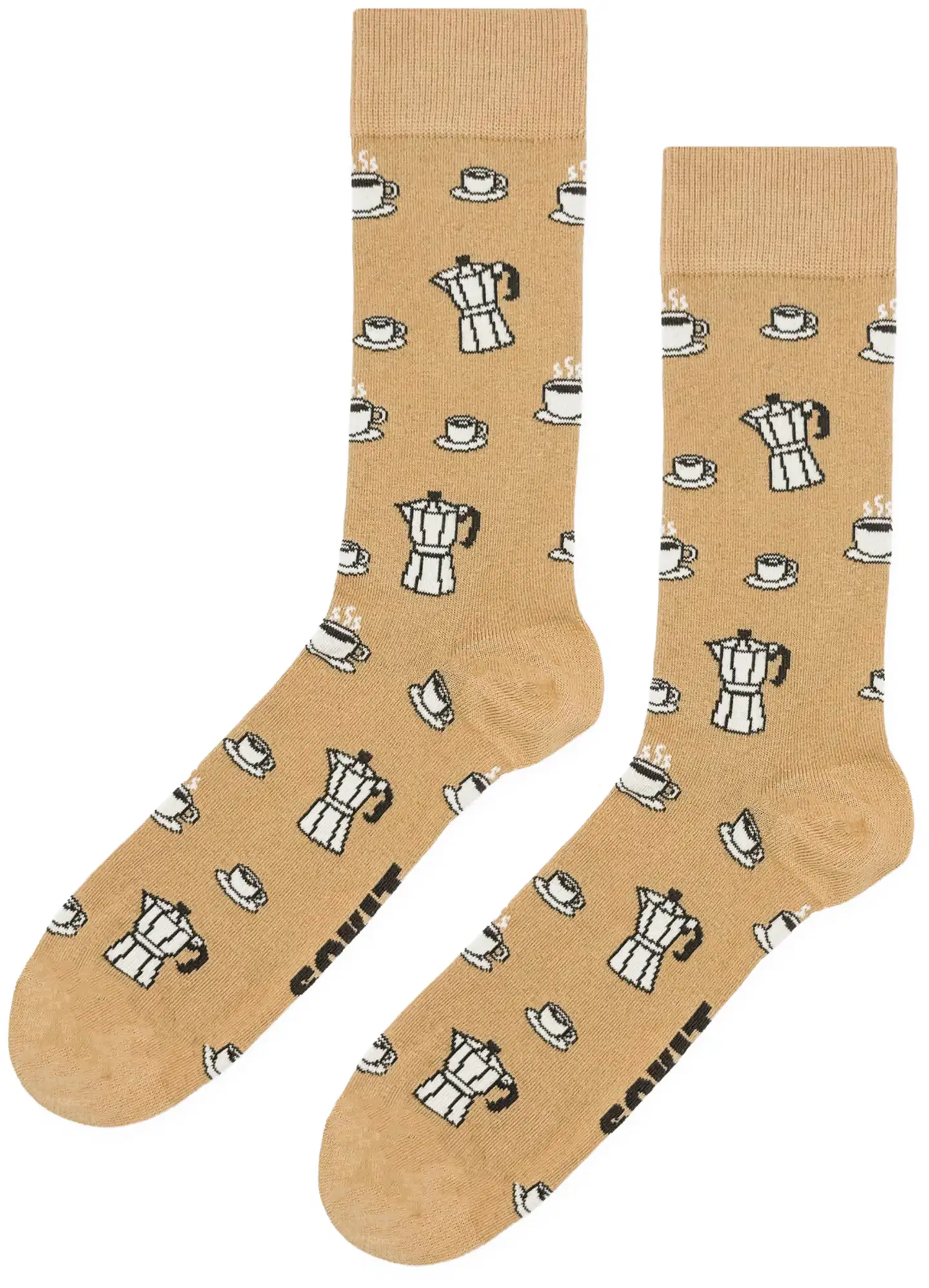 Sokit unisex sukat kahvipresso pannu beige 36-40