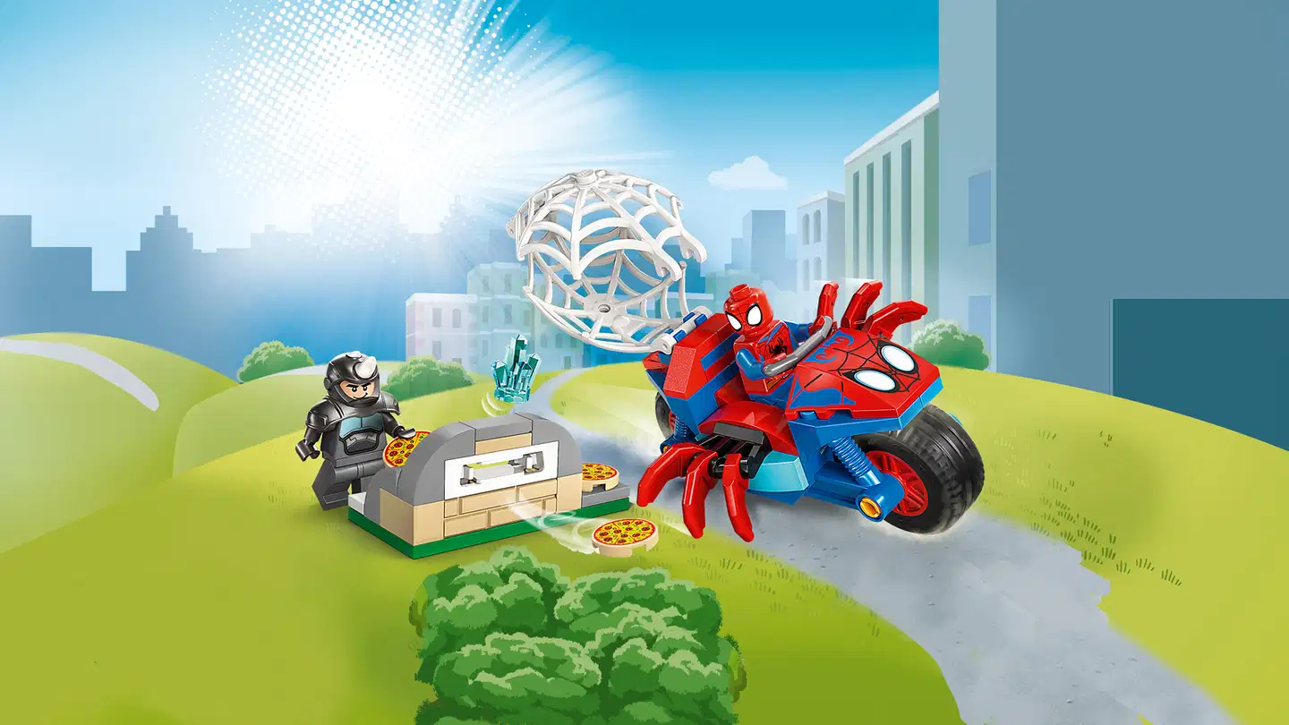 LEGO® Spidey 11206 Spidey jahtaa Rhinoa moottoripyörällään - 8