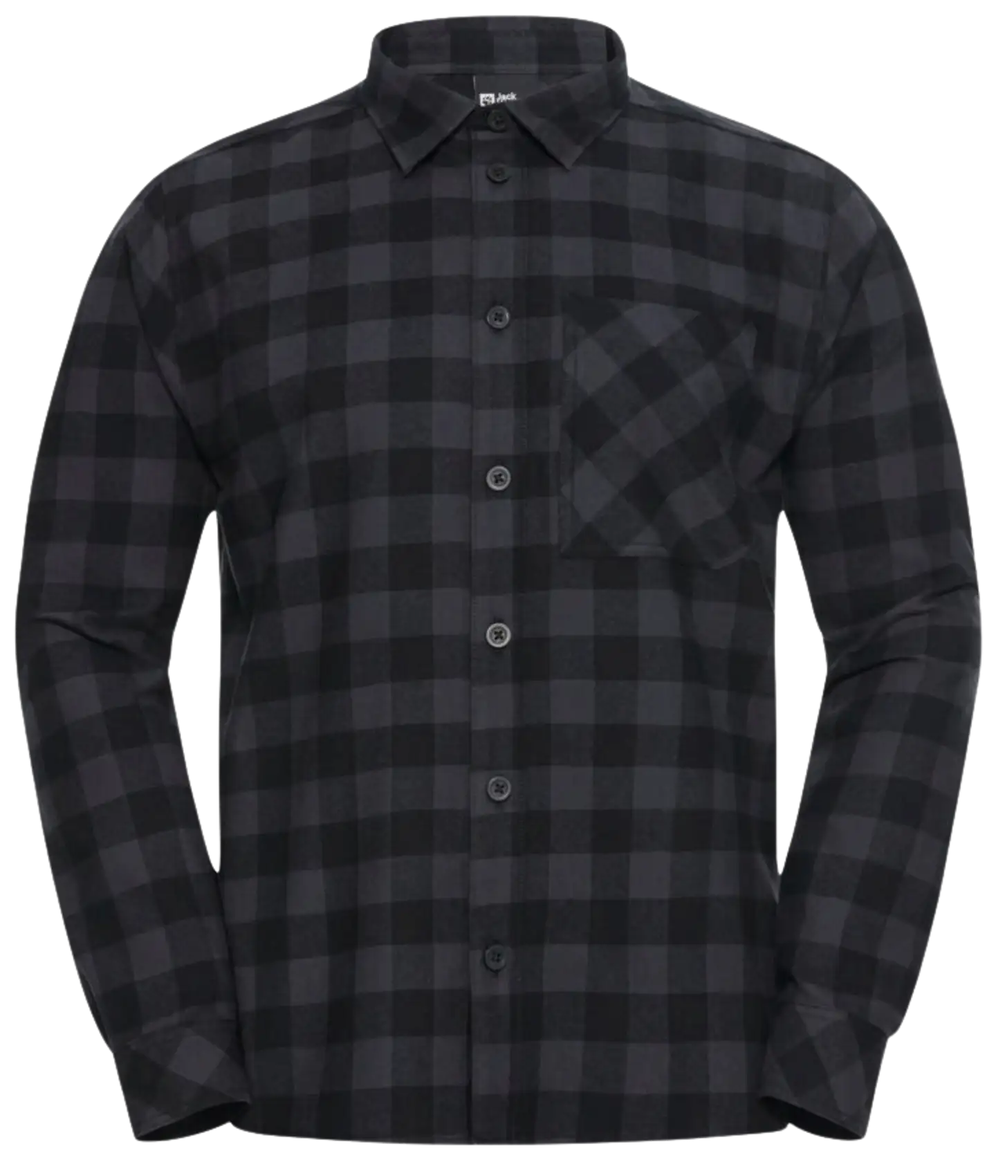 Jack Wolfskin miesten flanellipaita Lite - check black - 1