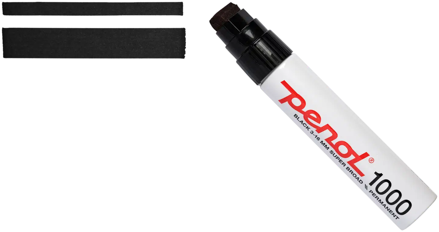 Penol permanenttitussi 1000 3-16 mm musta - 3