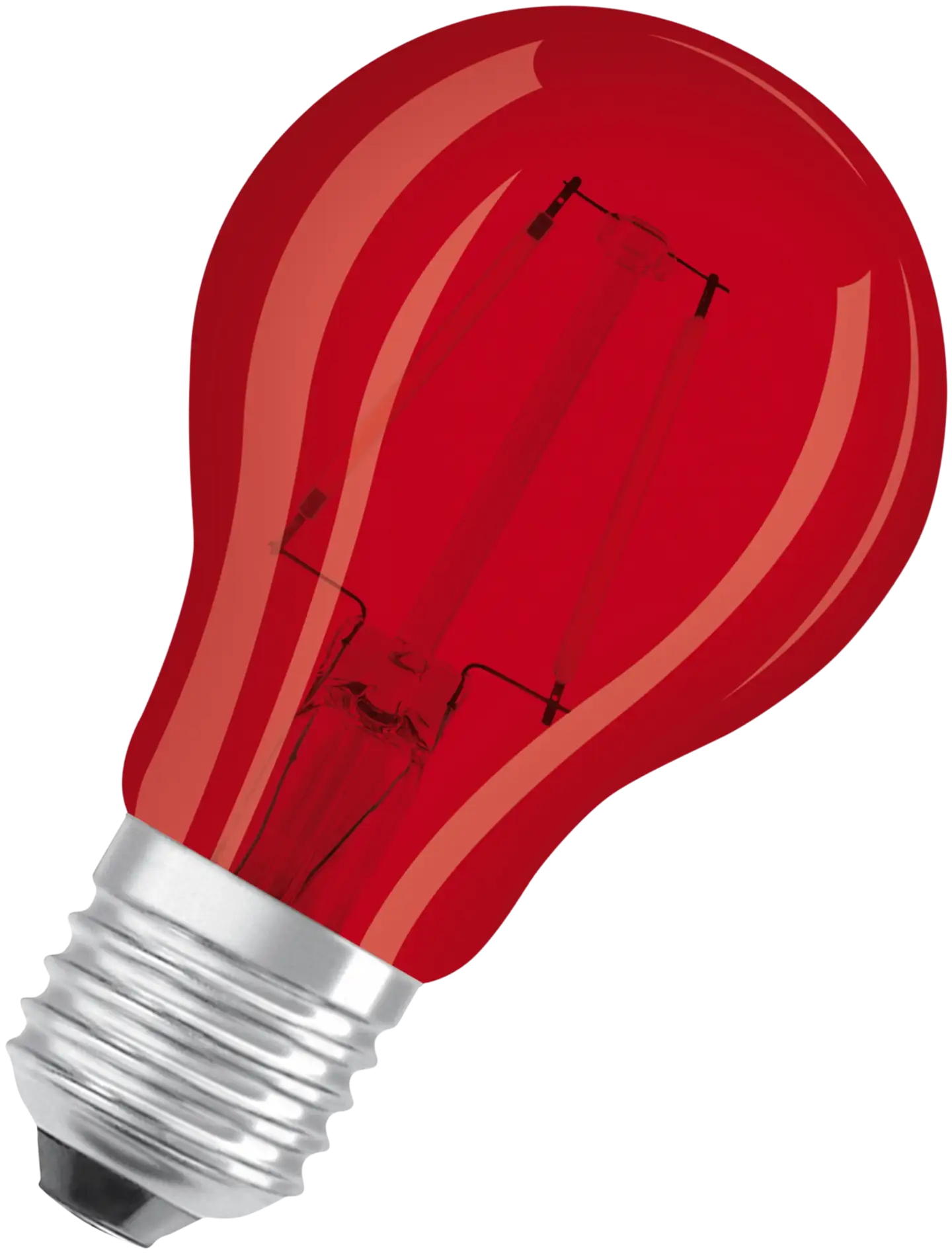 OSRAM LED-värilamppu Star Decor 2,5W punainen 45lm E27 lasi - 1