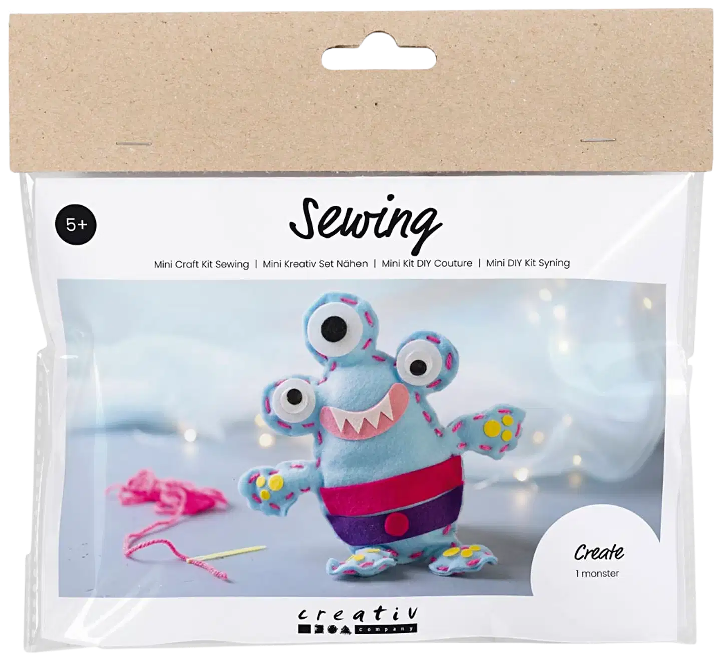 Creativ Company askartelusetti mini ompelu, huopahirviö - 1