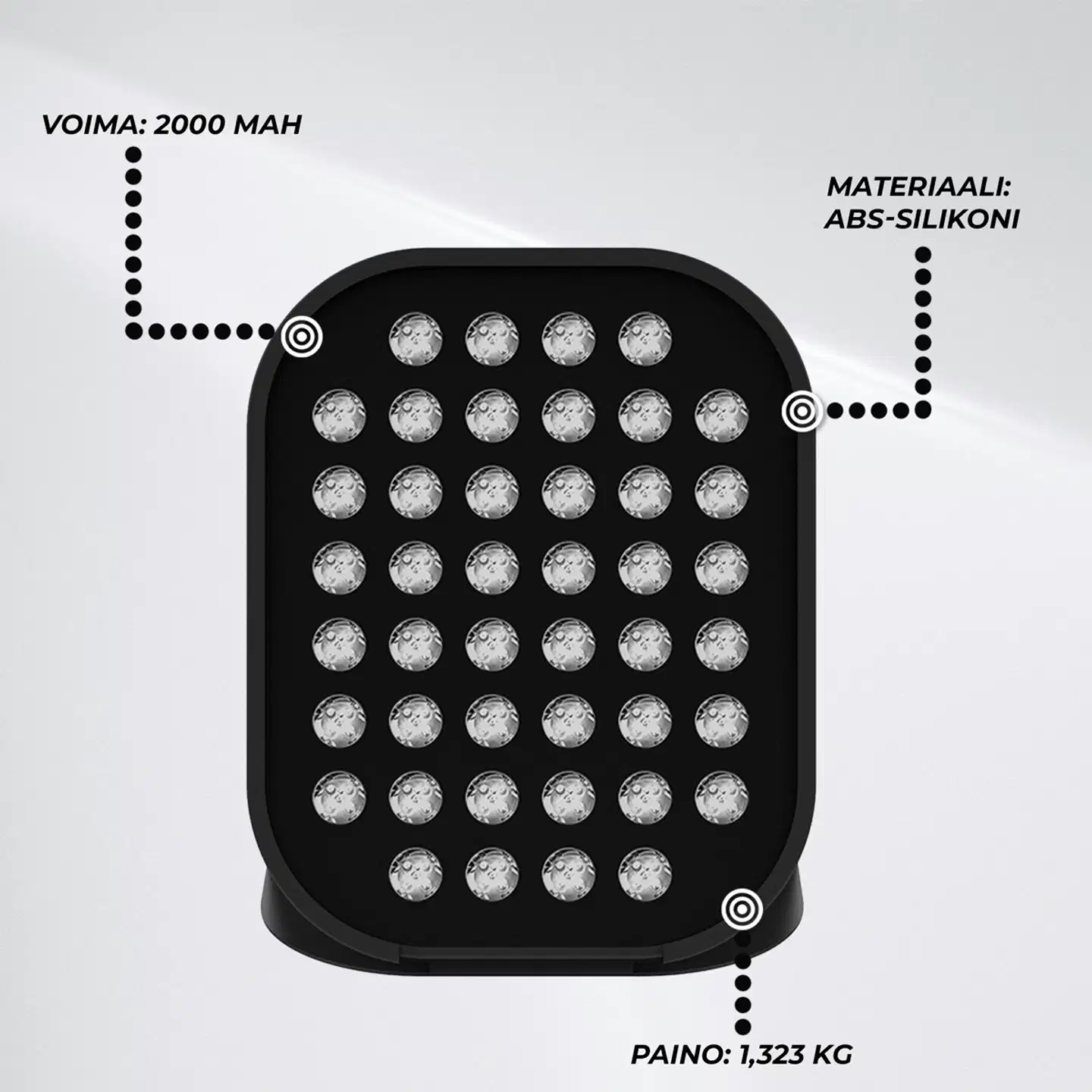 Lykke Punavalolaite Red LED Pro - 7