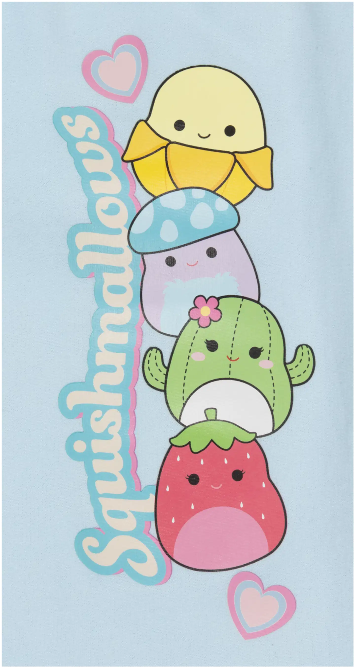 Squishmallows lasten leveät collegehousut A9-0026 - Lt.blue - 3