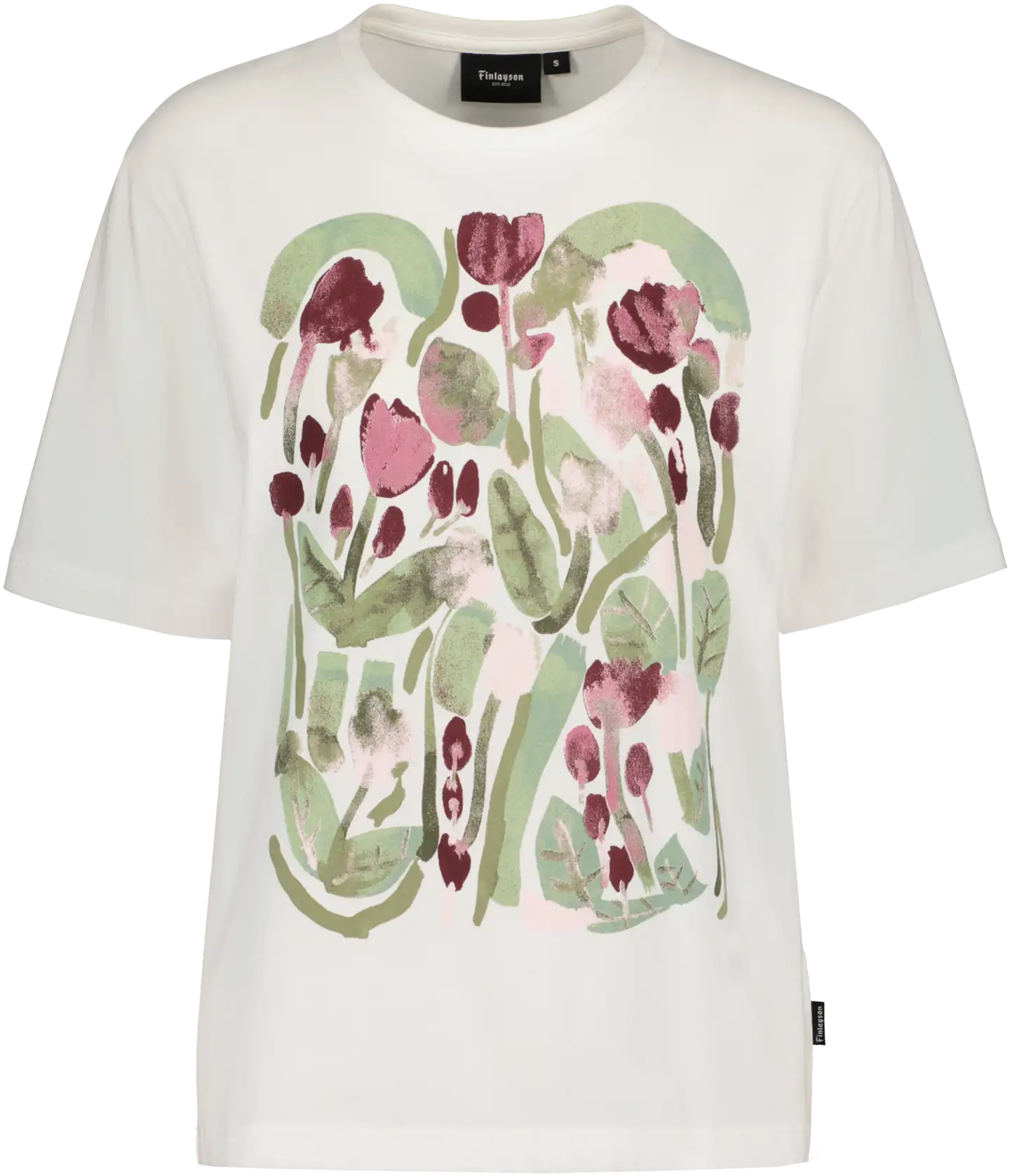 Finlayson naisten t-paita Kumpula - white/print - 1