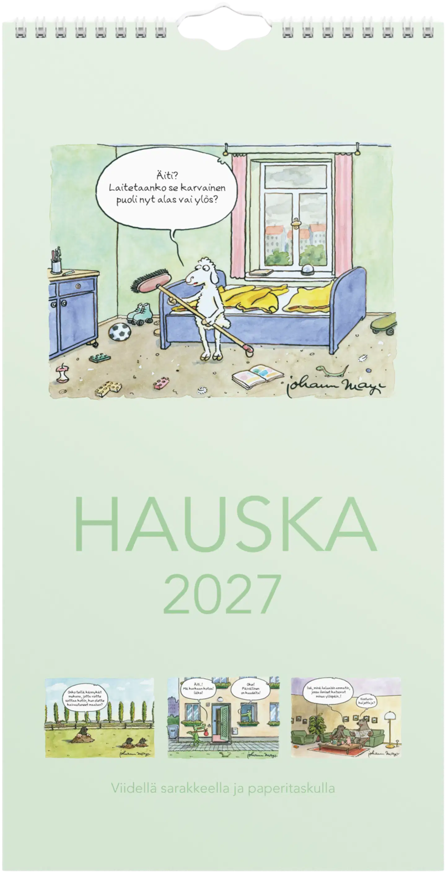 Burde Perhekalenteri 2027 Hauska paperitaskulla - 1