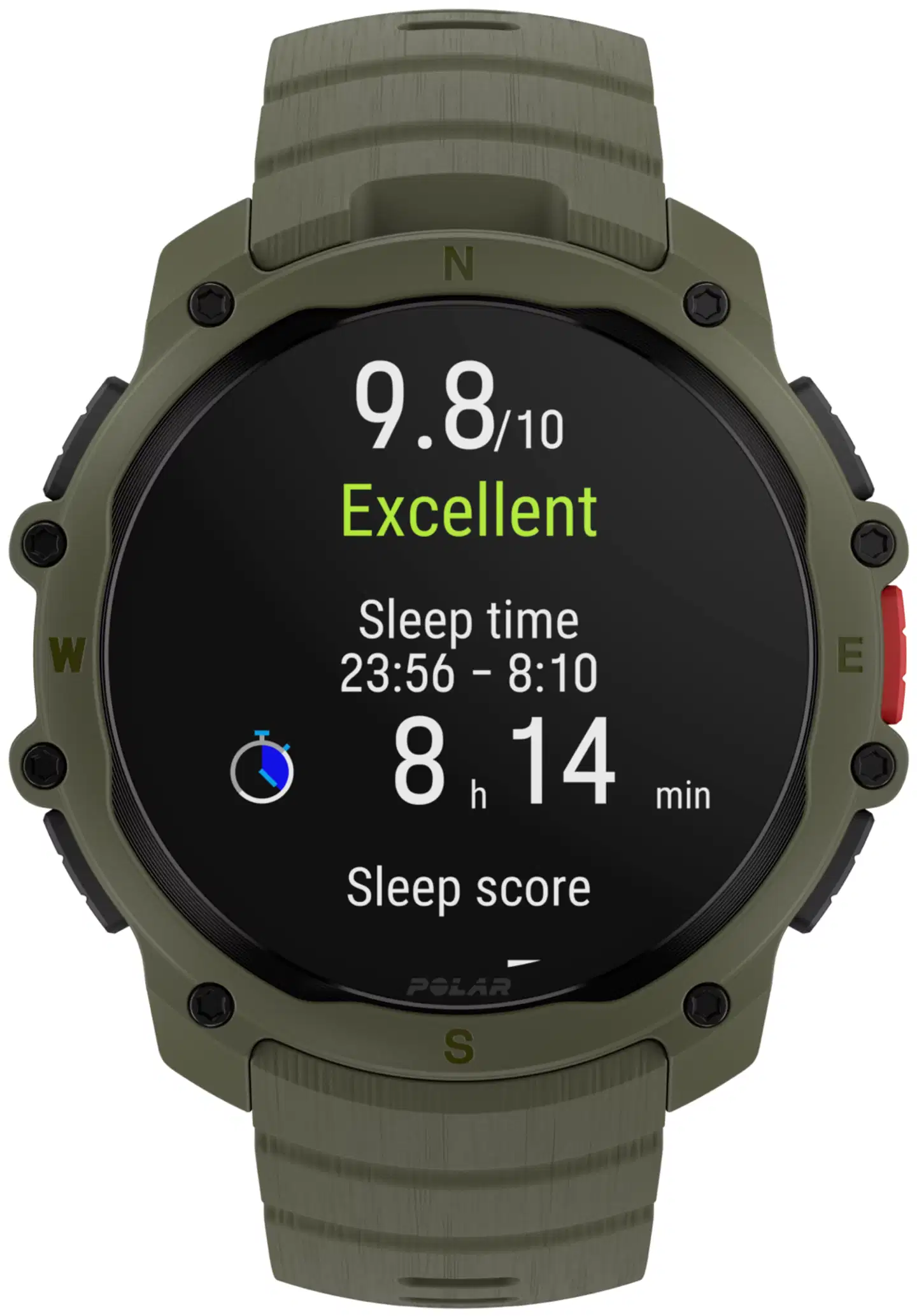 Polar urheilukello Street X Forest Green (S-L) - 5