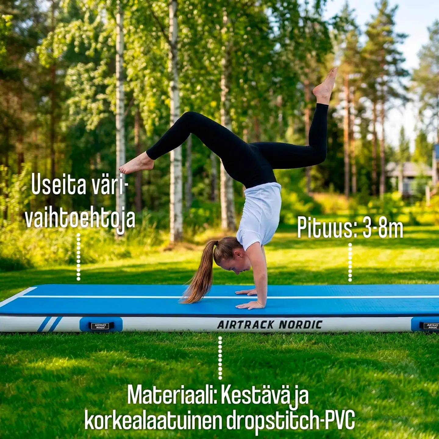 AirTrack Nordic Home Special Edition ilmavolttirata - Sininen - 6 m - 3