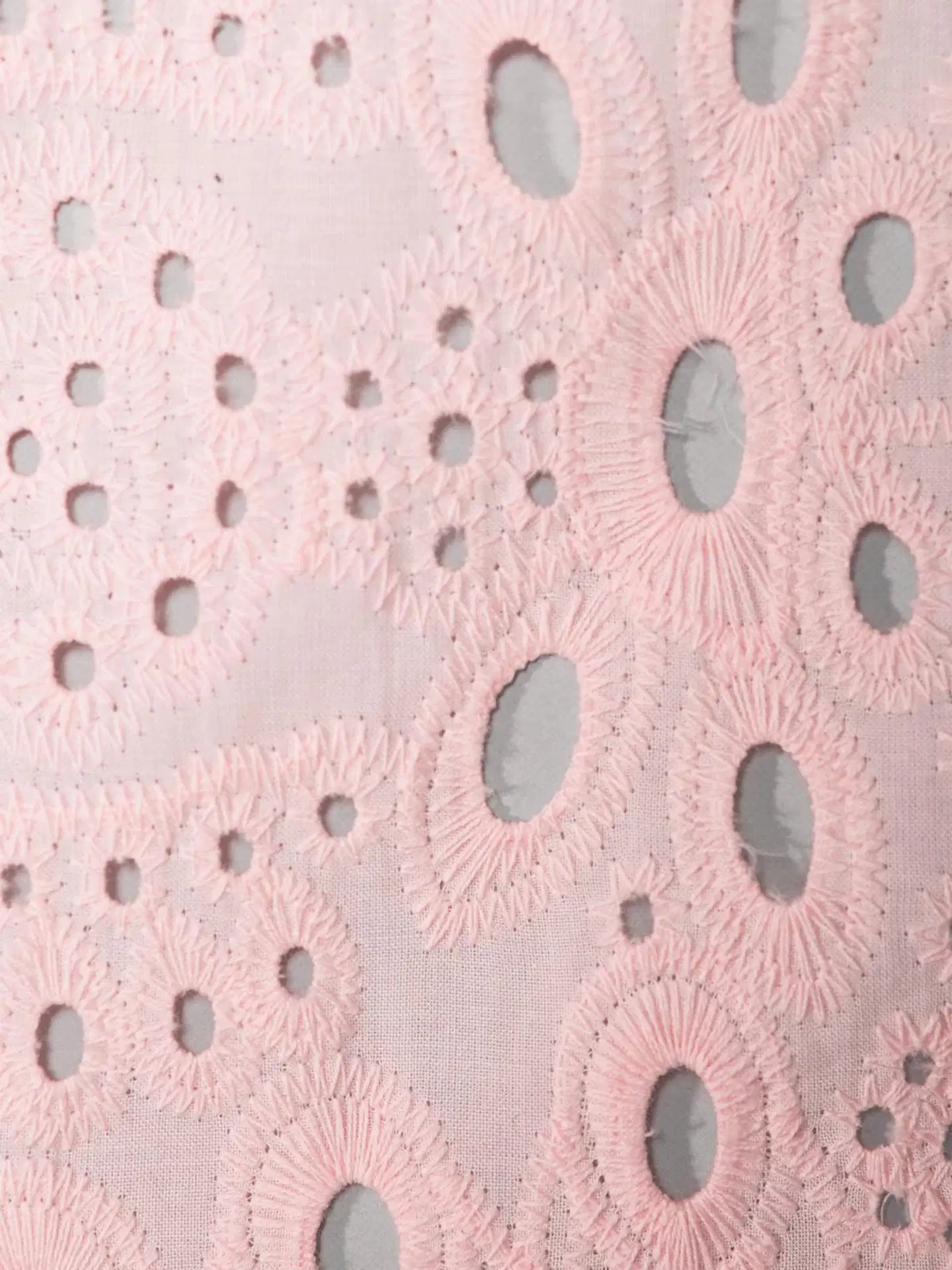 WKLY. naisten brodeerattu kangaspusero pussihihalla 218W090623 - Pale lilac - 5