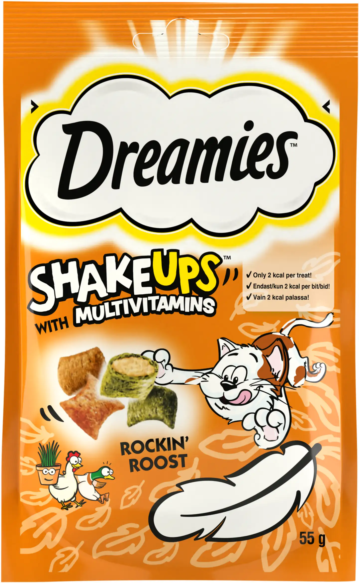 Dreamies Shakeups Multivitamin Rockin' Roost 55g