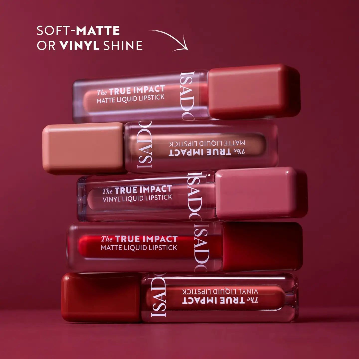 IsaDora The True Impact Vinyl Liquid Lipstick Nestemäinen Huulipuna 12 Sincere 4,8 ml - Sincere - 3