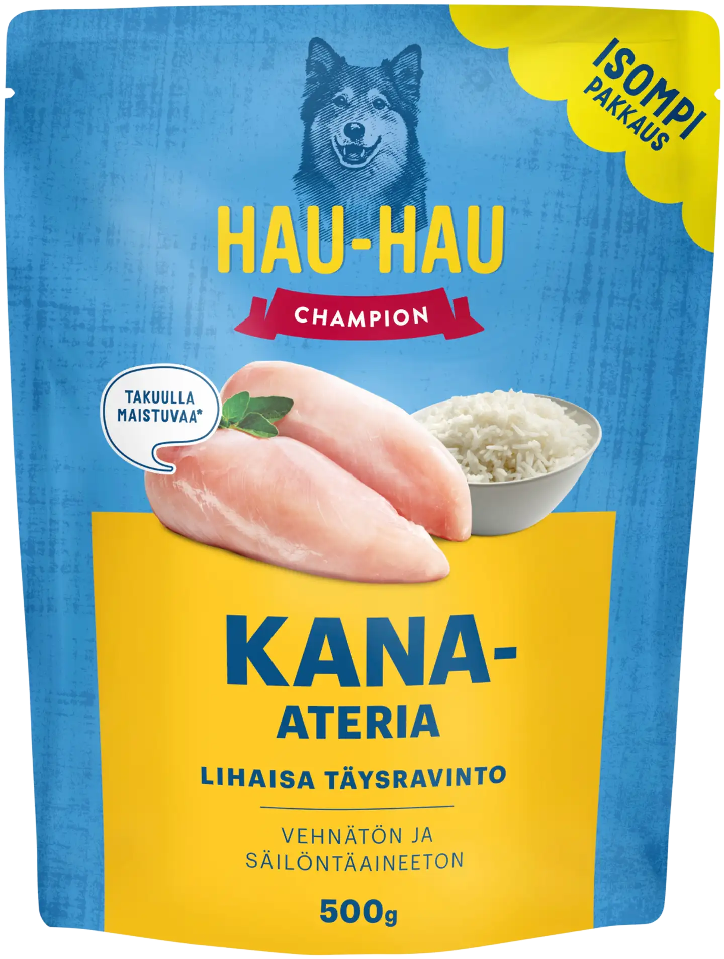 Hau-Hau Champion Kana-ateria täysravinto 500 g