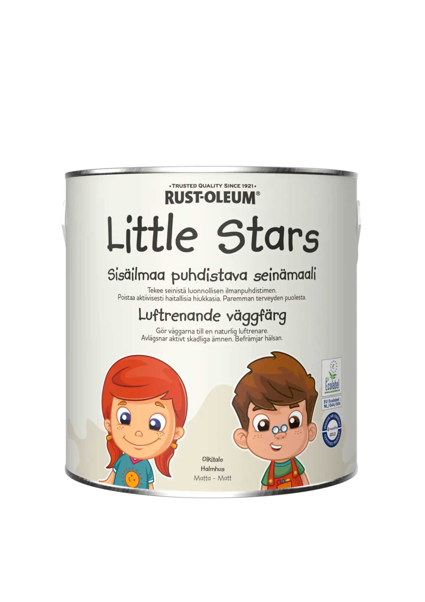 Rust-Oleum Little Stars Sisäilmaa puhdistava Seinämaali 2,5L Olkitalo