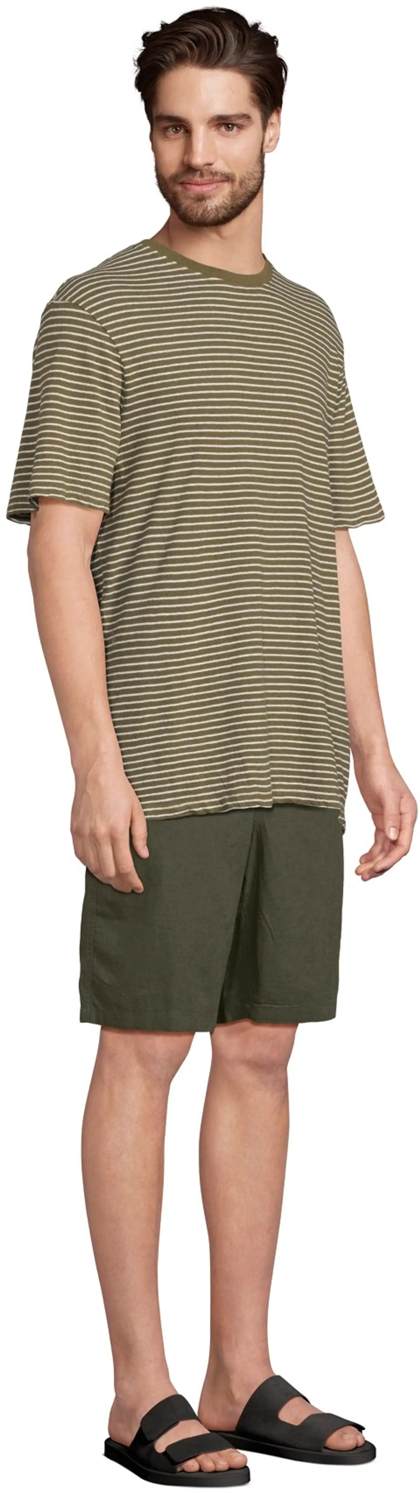 London Fog miesten pellavashortsit 202LF15264 - D. green - 4