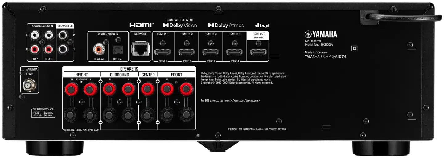 Yamaha AV-vahvistin RX500ABL - 2