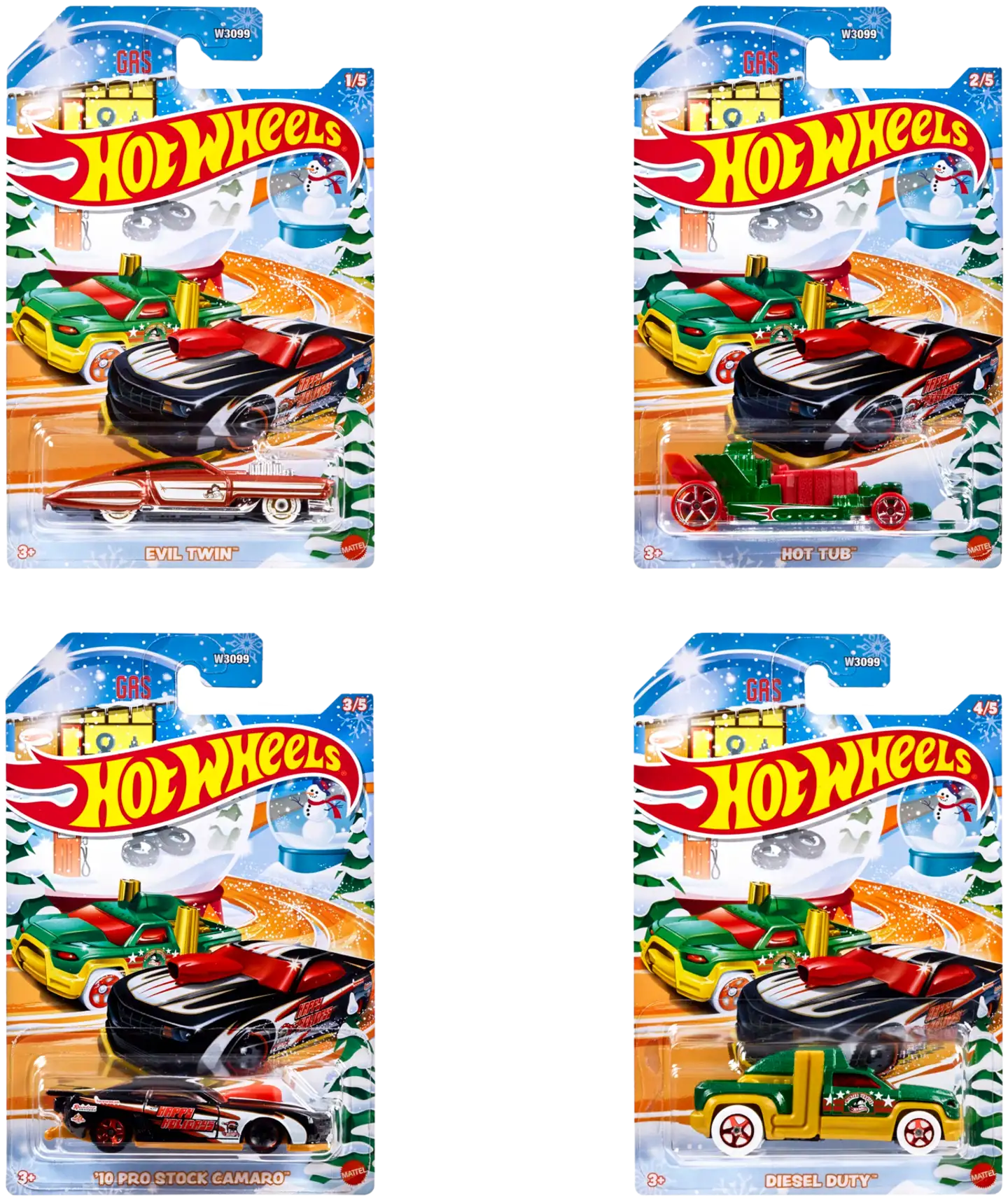 Hot Wheels Winter -pikkuauto - 1