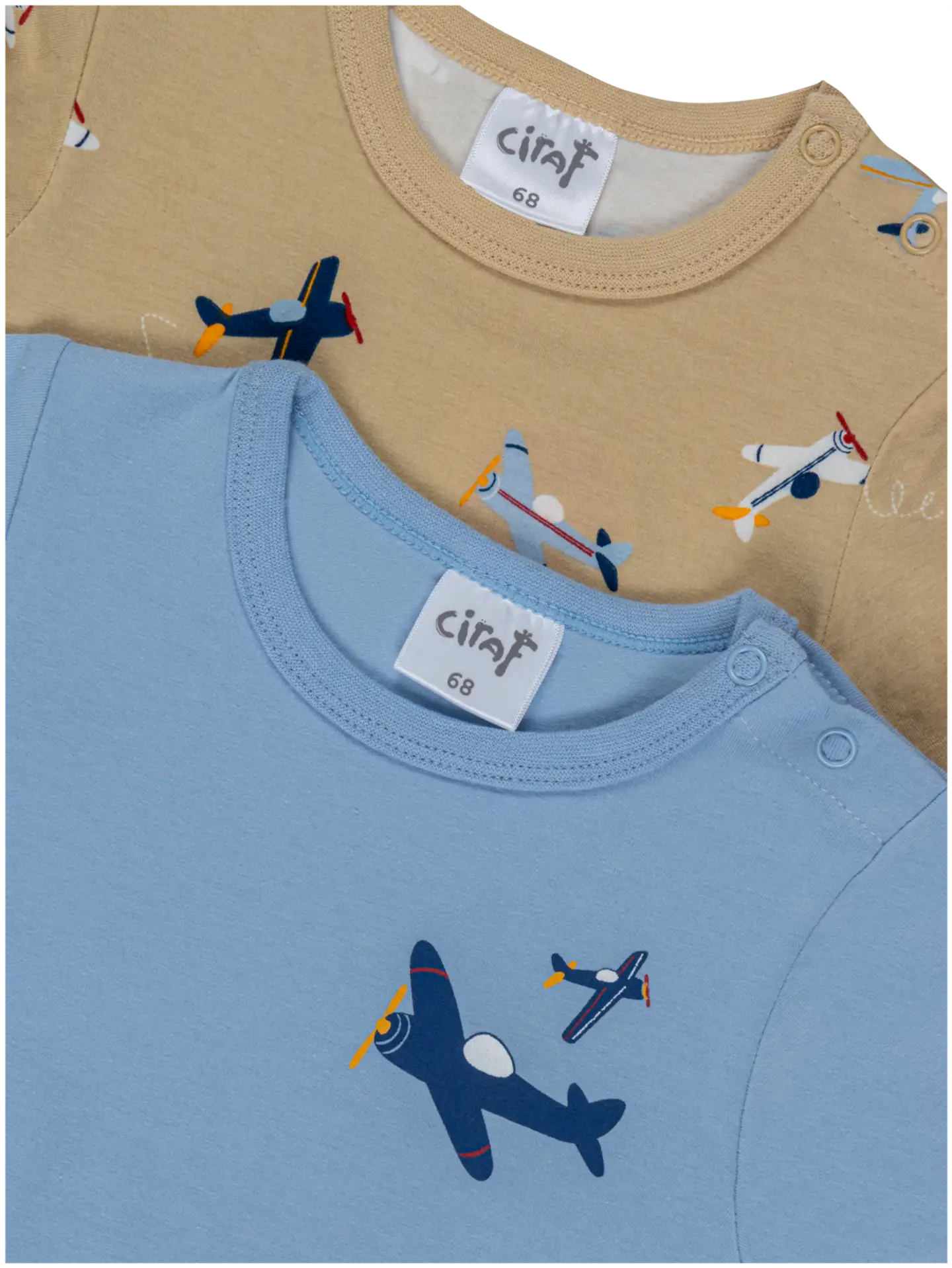 Ciraf vauvojen body 250B260130 2-pack - 15-1217tcx mojave desert - 3