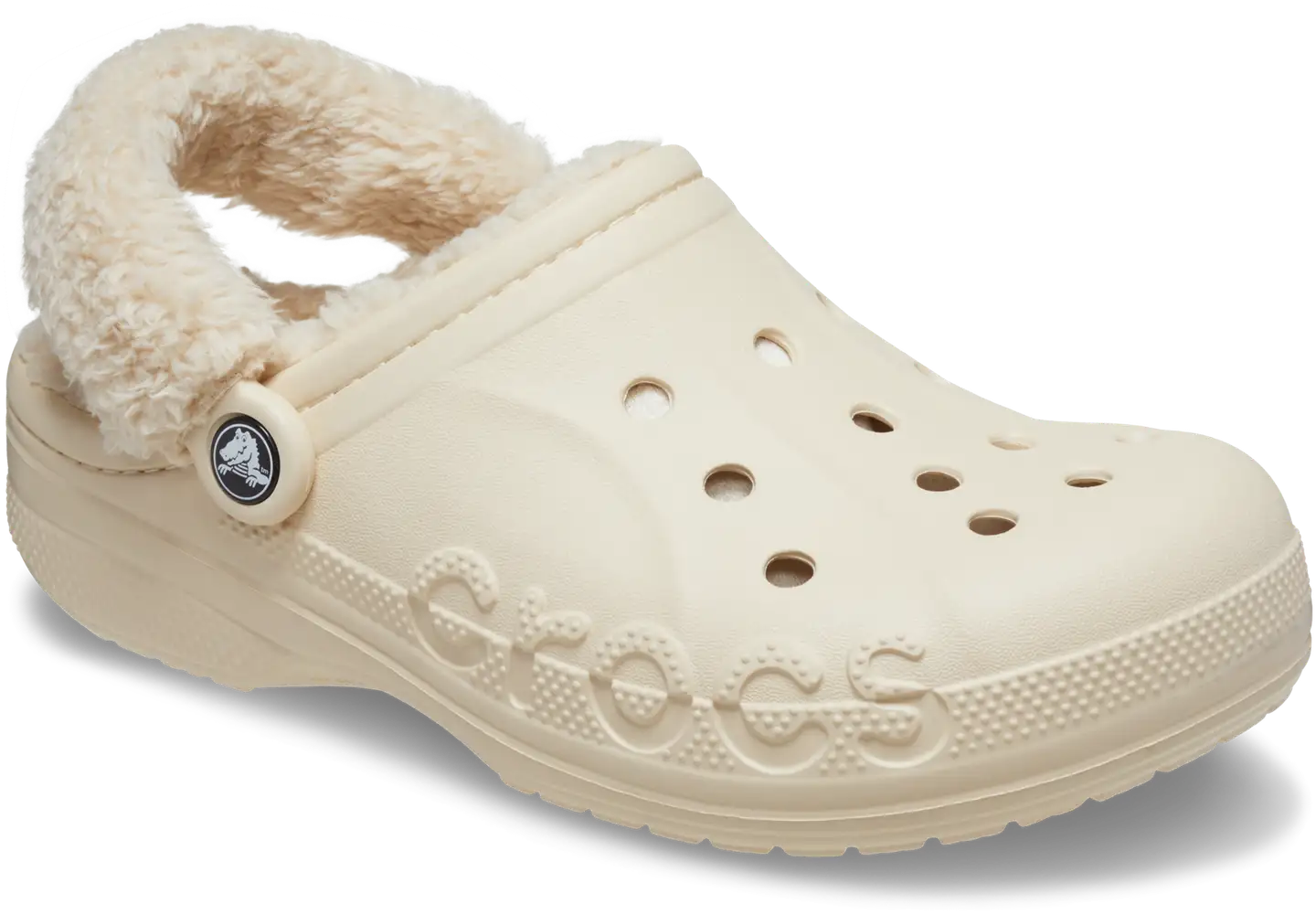 Baya Lined Fuzz Strap Clog - WINTER WHITE - 2