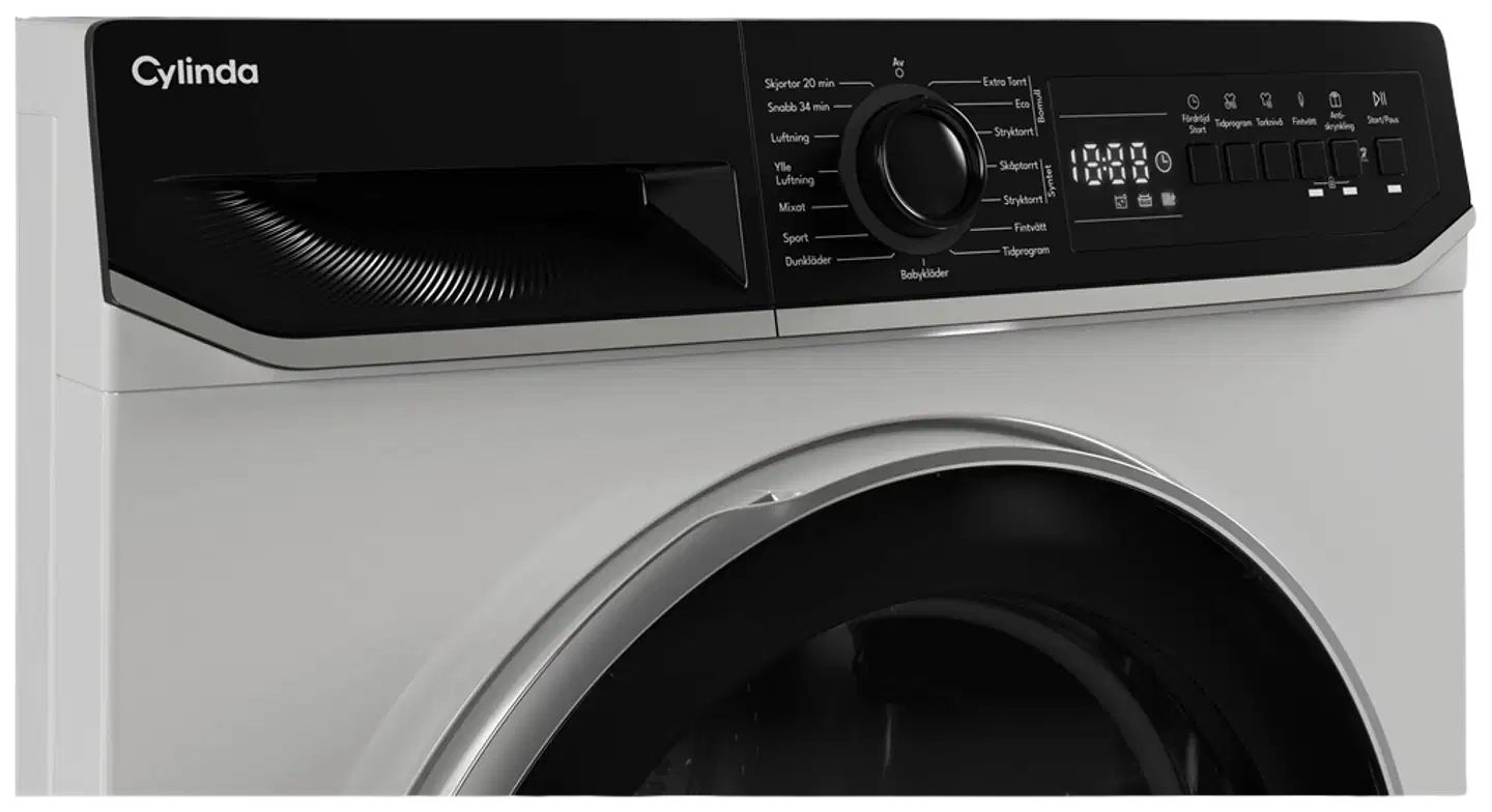 Cylinda kuivausrumpu TVP911G28E, 8 kg, valkoinen - 5