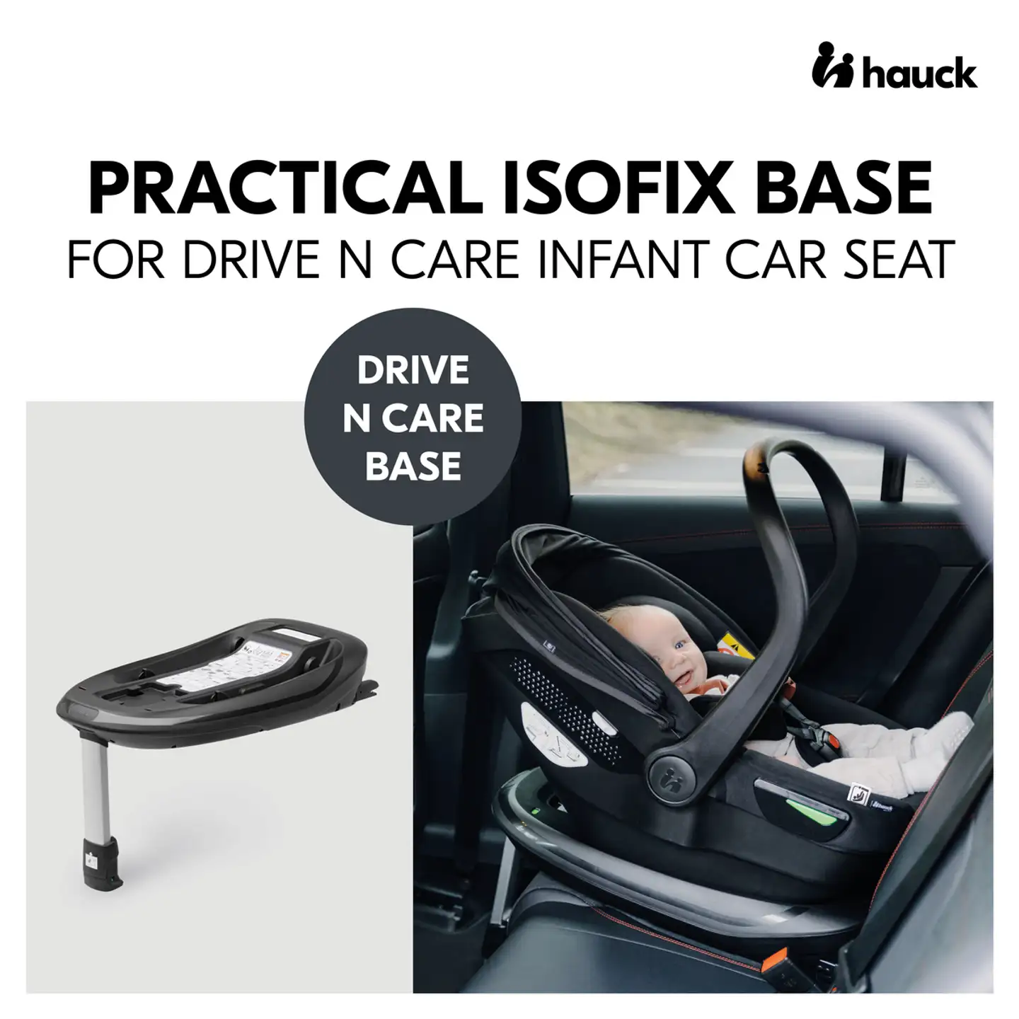 Hauck alusta turvaistuimelle Drive N Care musta - 4