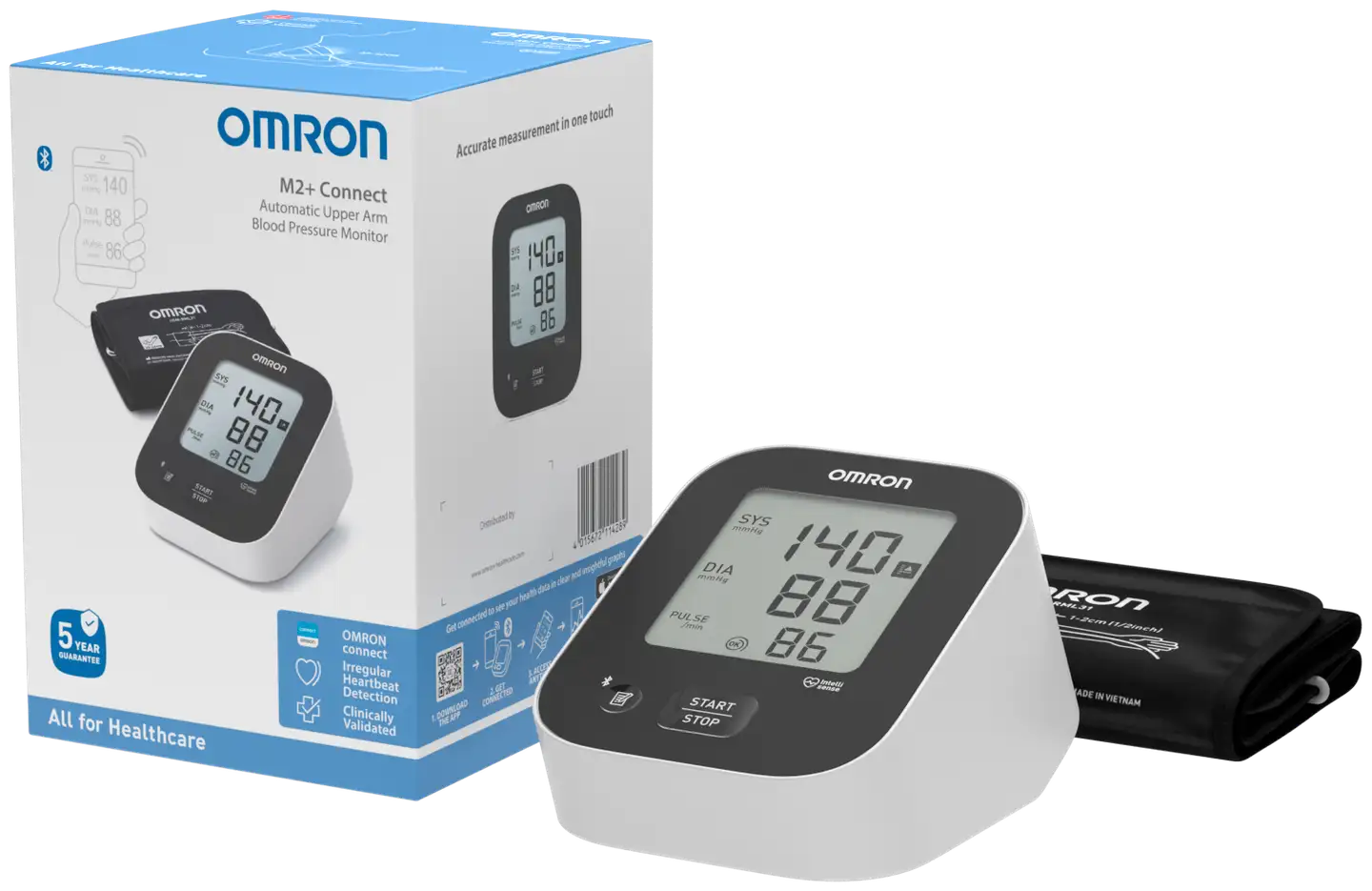 Omron verenpainemittari M2+ Connect - 2