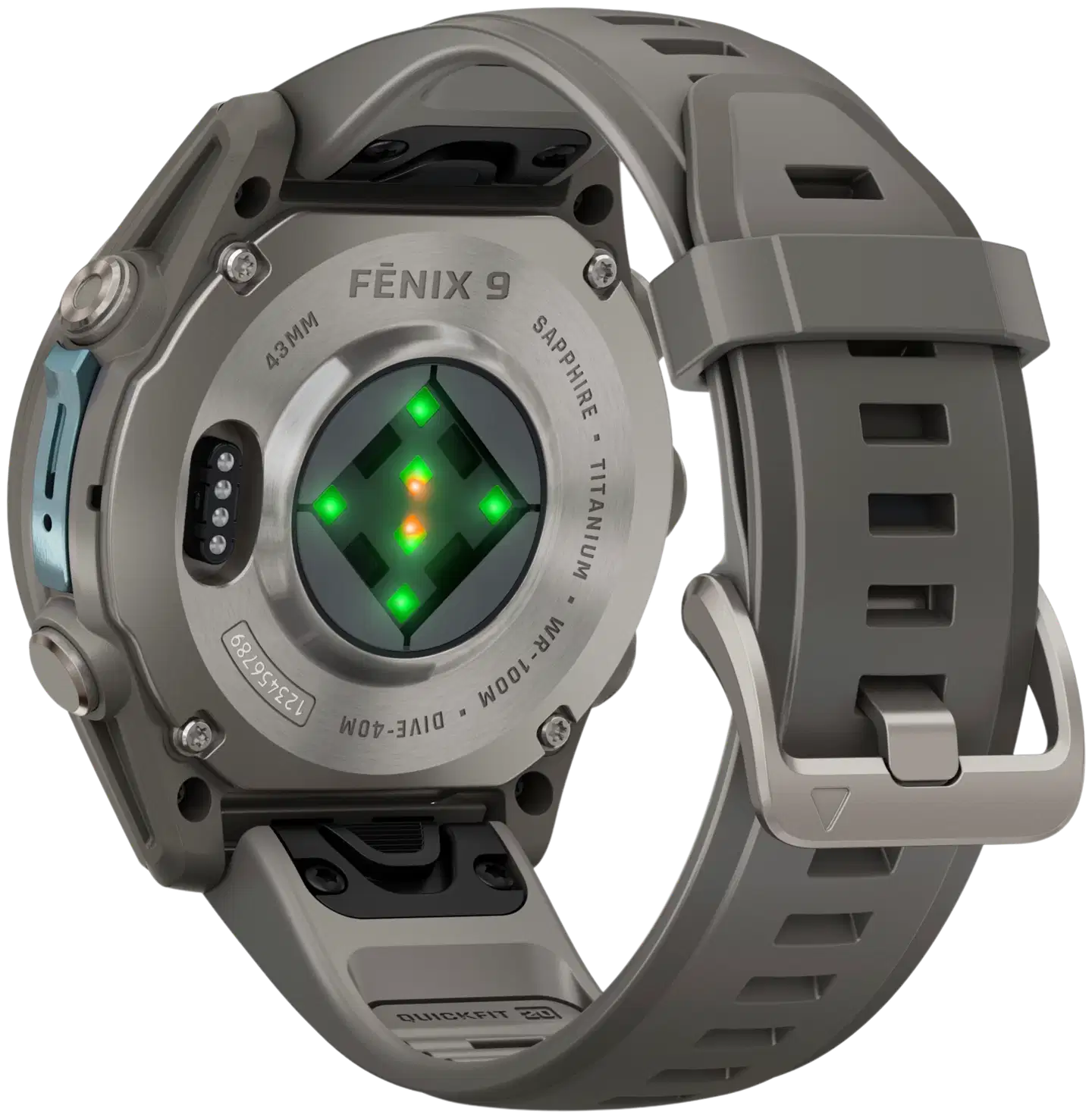 Garmin Fenix 9 43 mm titaani- ja kivenharmaa urheilukello - 8