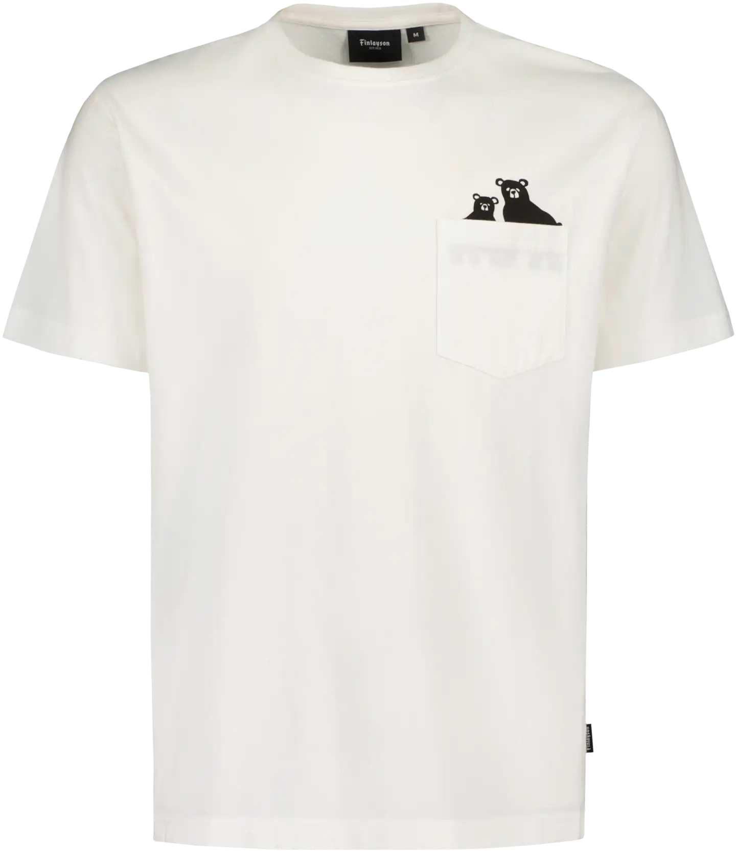 Finlayson miesten t-paita rintataskulla Otso - WHITE - 1