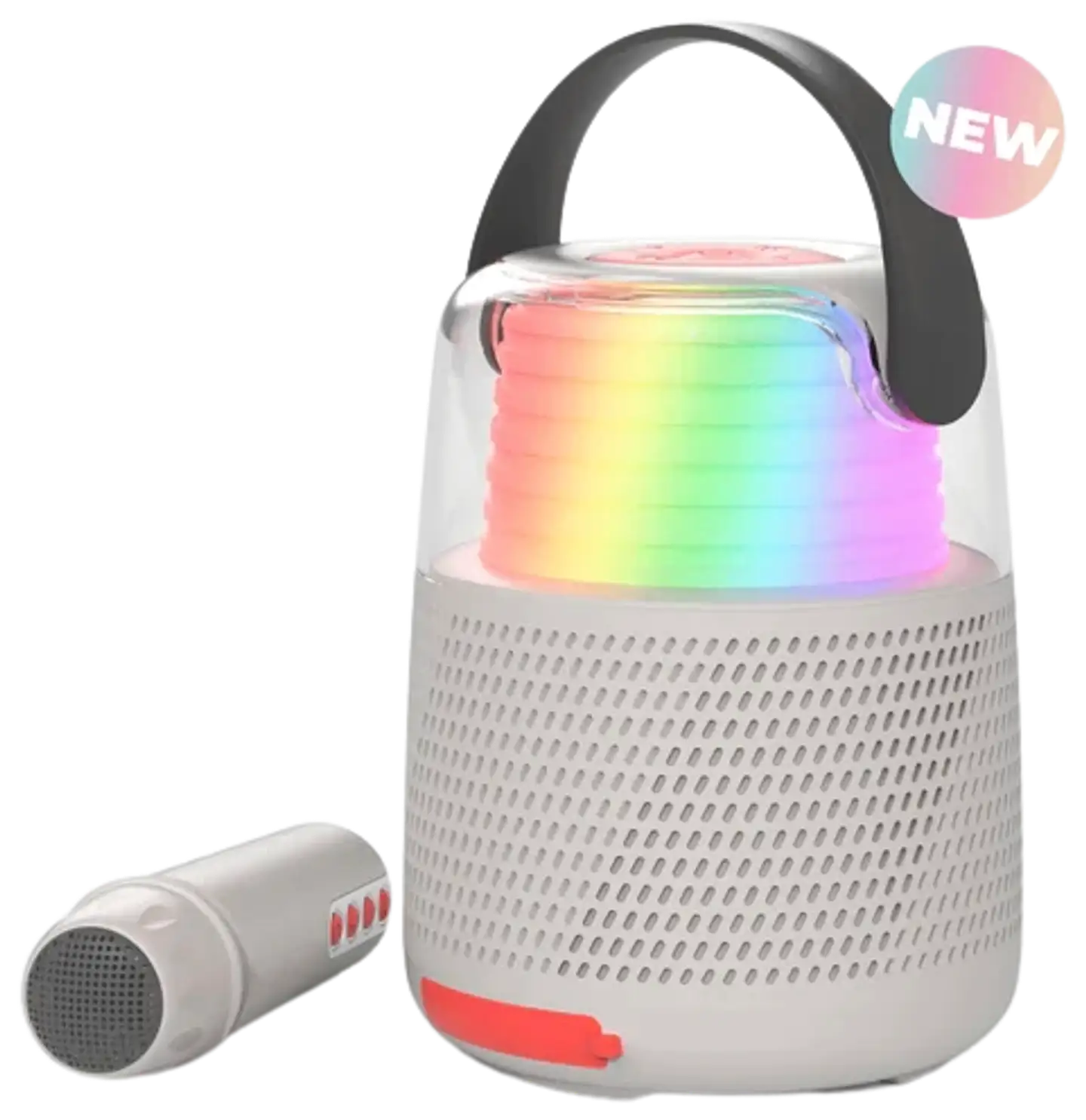 MOB karaokesetti Bluetooth kaiuttimella ja langattomalla mikrofonilla KS-80 harmaa - 1