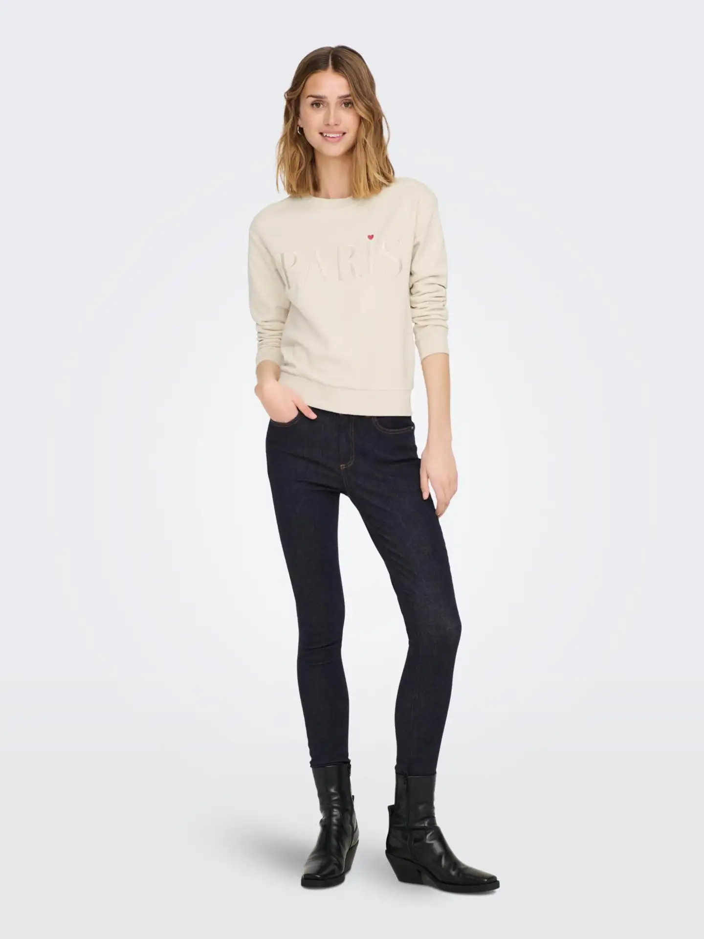 JDY naisten collegepusero Jdyparis - Tapioca - 6