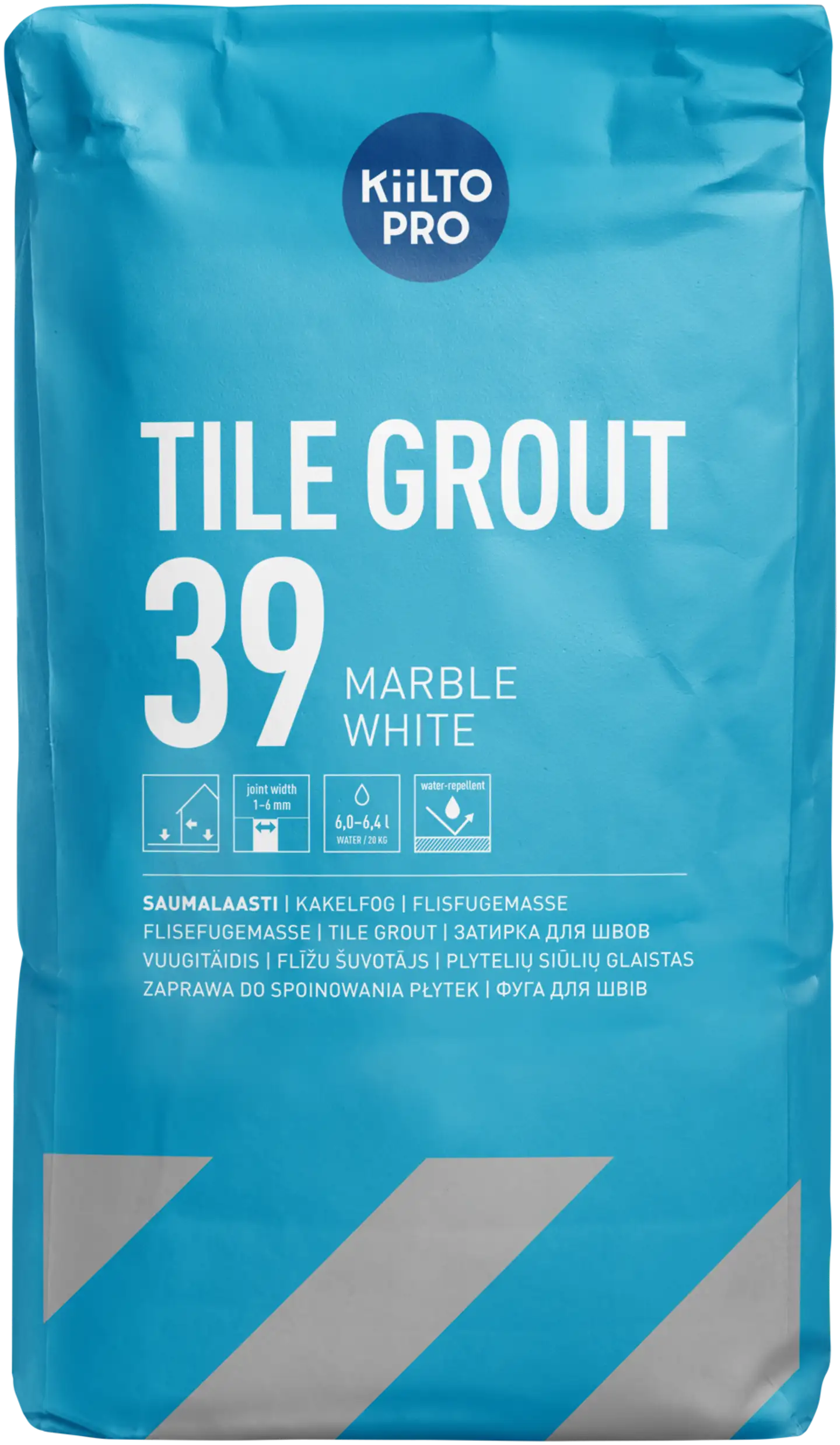 Kiilto Pro Tile grout saumalaasti 39 marble white  20 kg