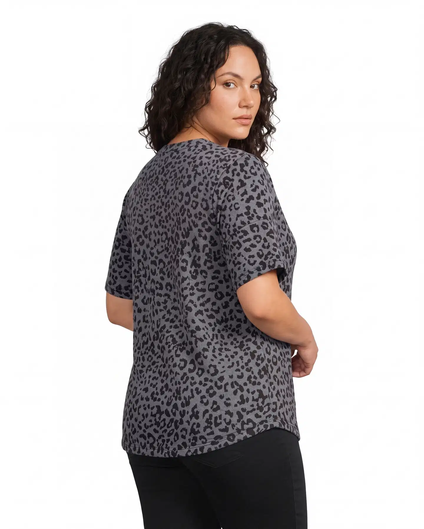House naisten kuviollinen trikoopaita 213HP40262, D-mitoitus - Grey - 3