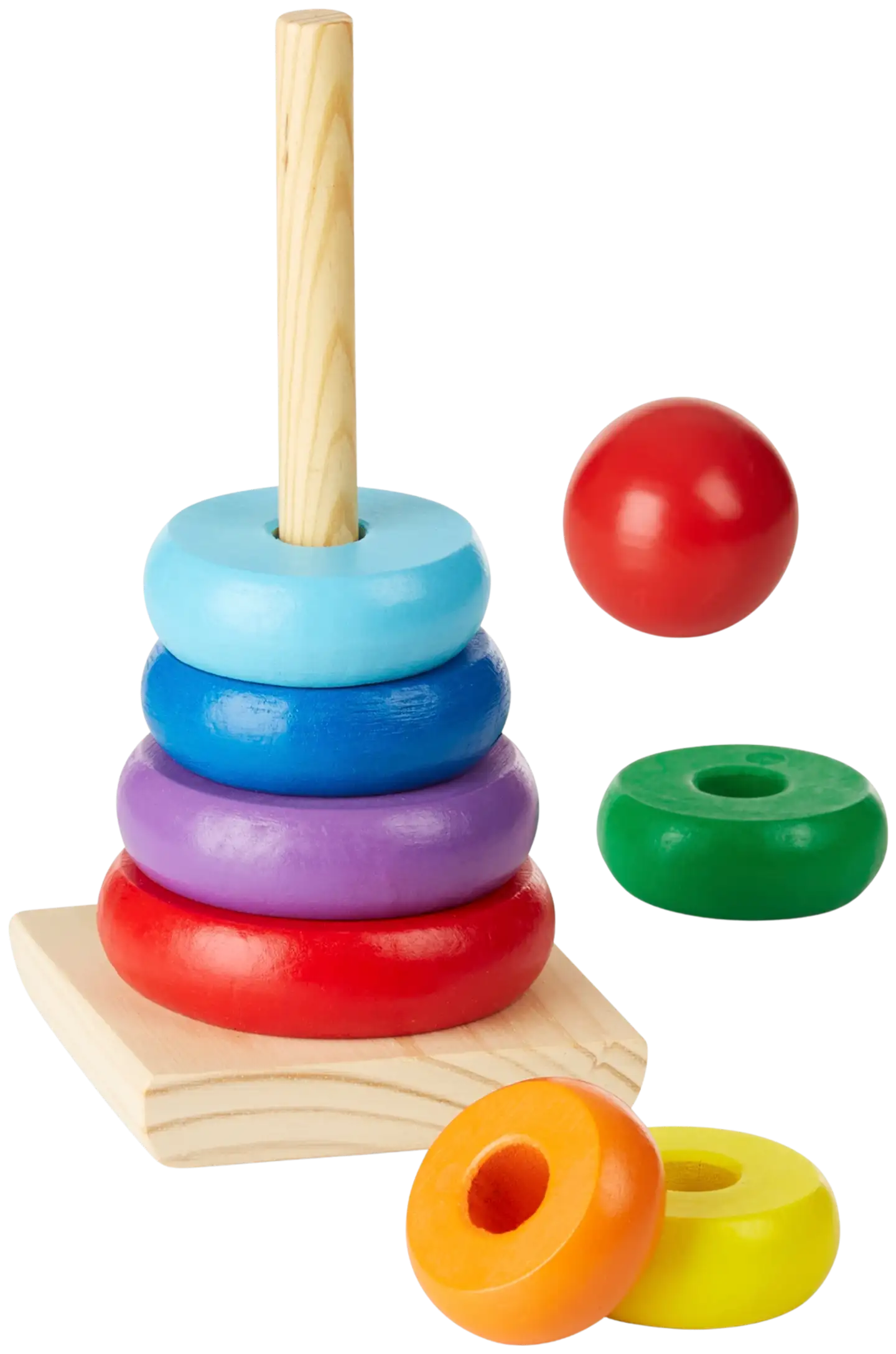Melissa & doug Leikkisetti Pinoamislelu sateenkaari - 4