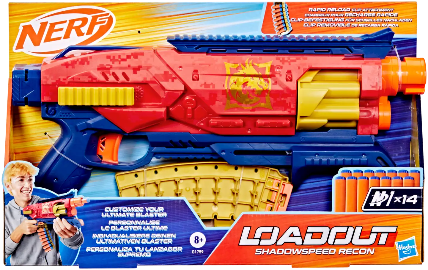 Nerf Loadout leikkipyssy Shadowspeed recon - 1