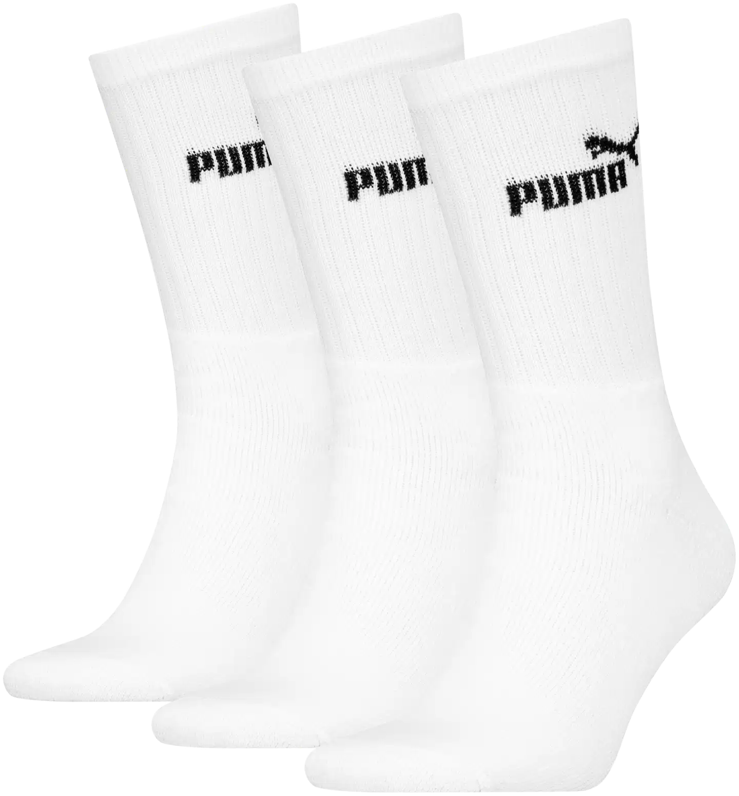 Puma unisex urheilusukat 3-pack valkoinen - White