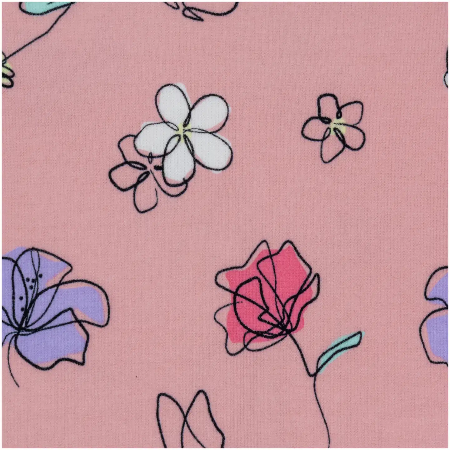 Ciraf lasten ribbineulottu t-paita kukka 25TC261619 - 14-1904tcx pink dolphin - 3