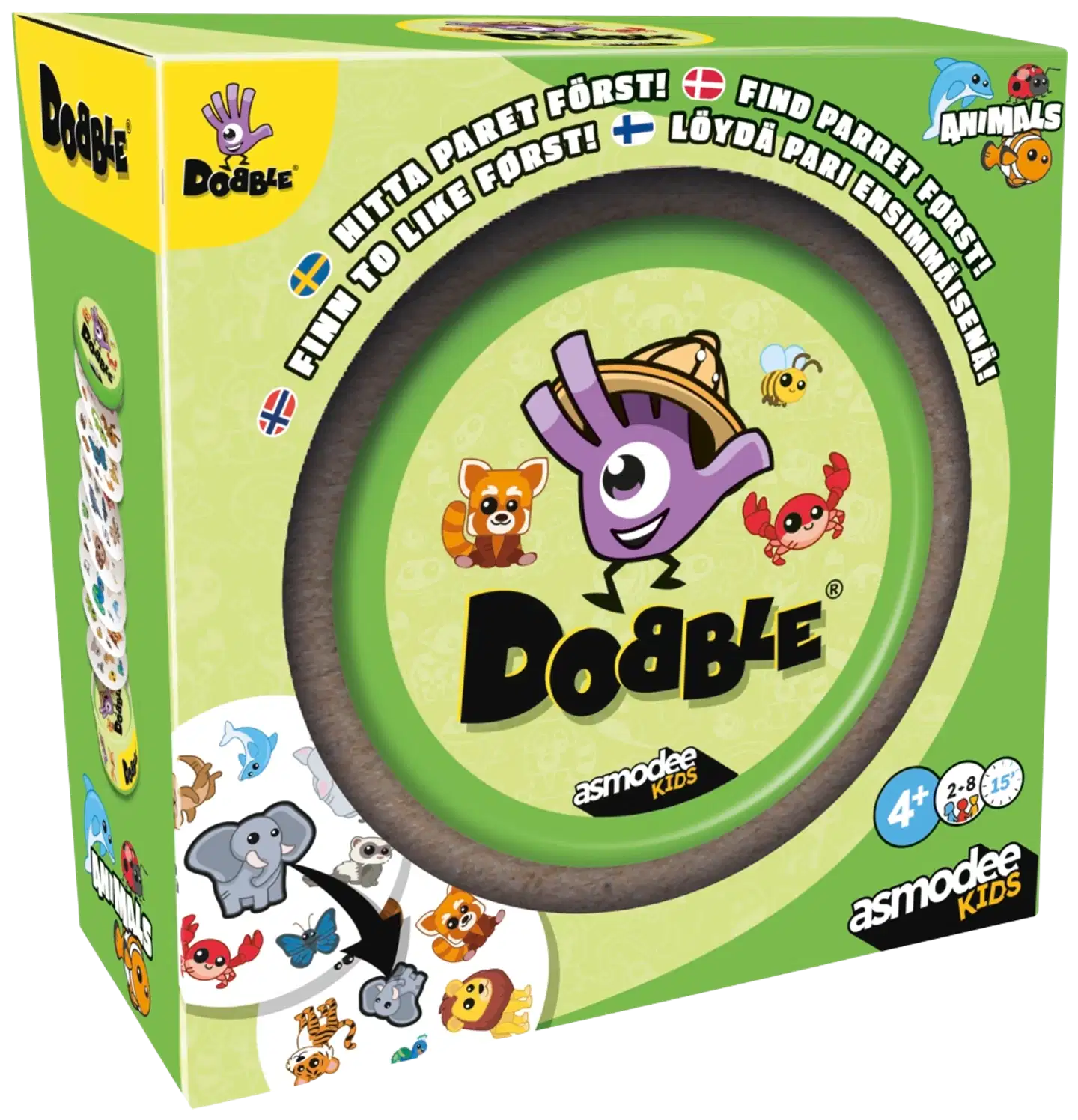 Dobble Animals Nordic -lautapeli - 1