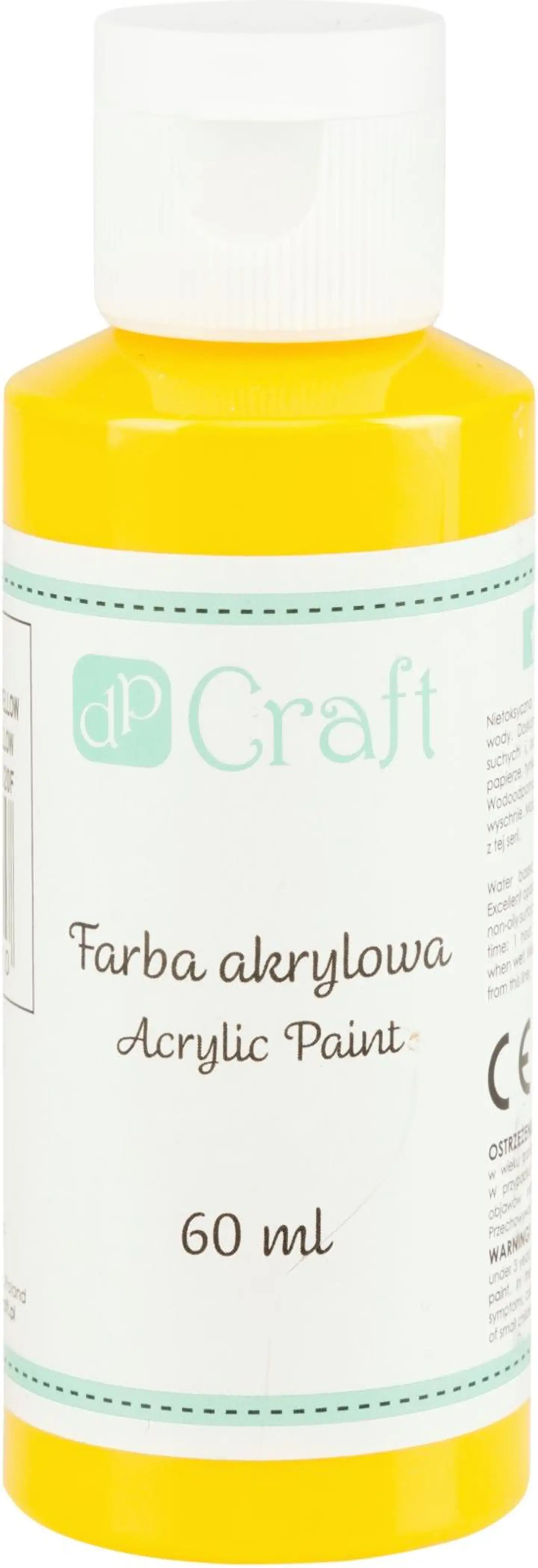 Dp craft akryyliväri 60ml auringonkeltainen 004