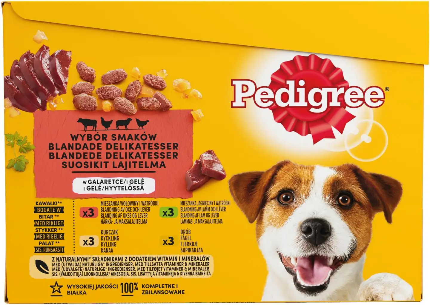 Pedigree Suosikit Lajitelma hyytelössä (12 x 100 g)