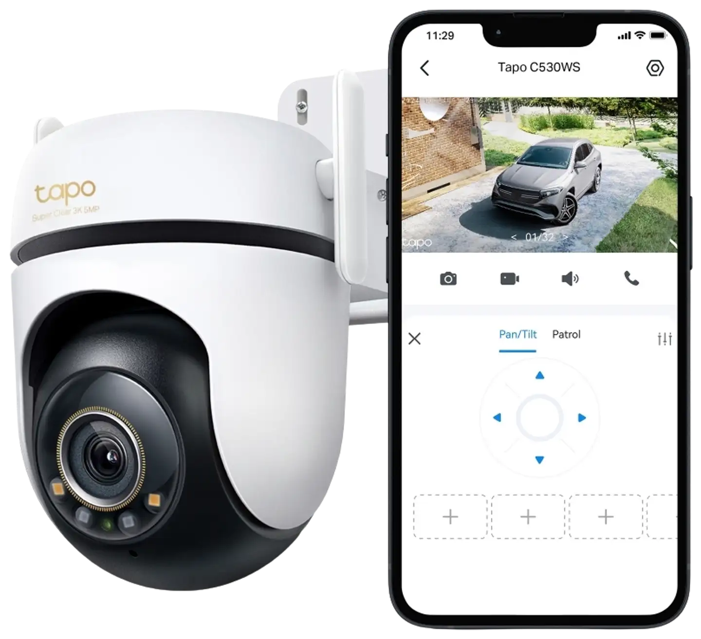 TP-Link Tapo C530WS -valvontakamera ulkokäyttöön - 4