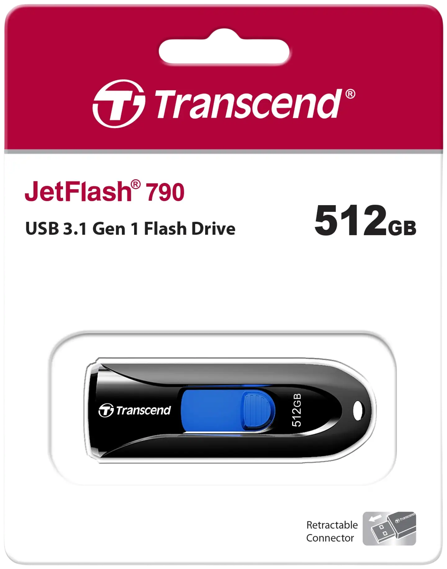 Transcend muistitikku Jetflash 790K 512GB USB 3.0 - 4