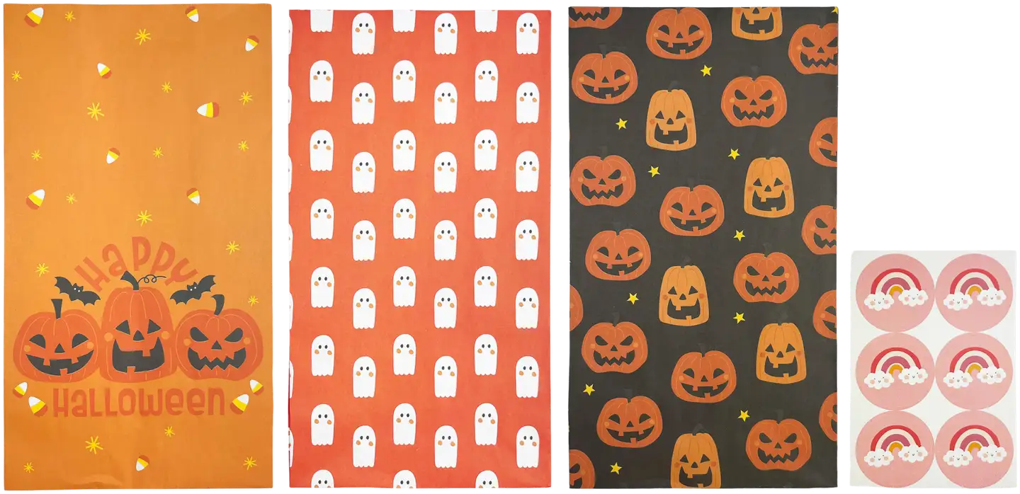 Halloween paperipussit 6 pss/pkt - 2