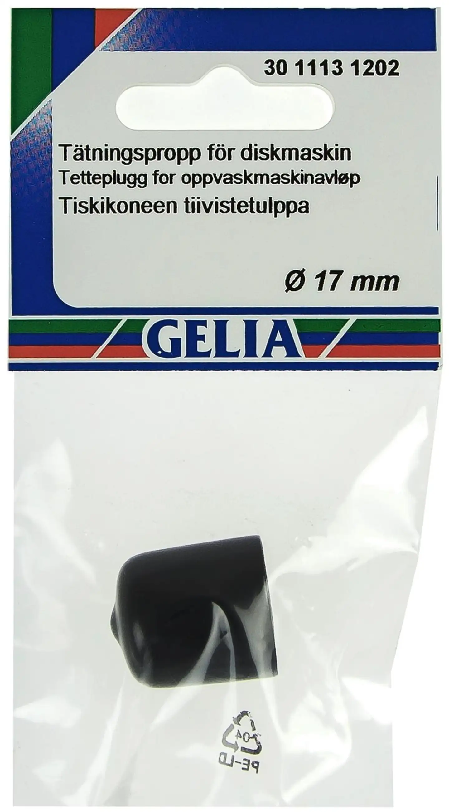 Gelia poistoyhteen hattu Ø17mm