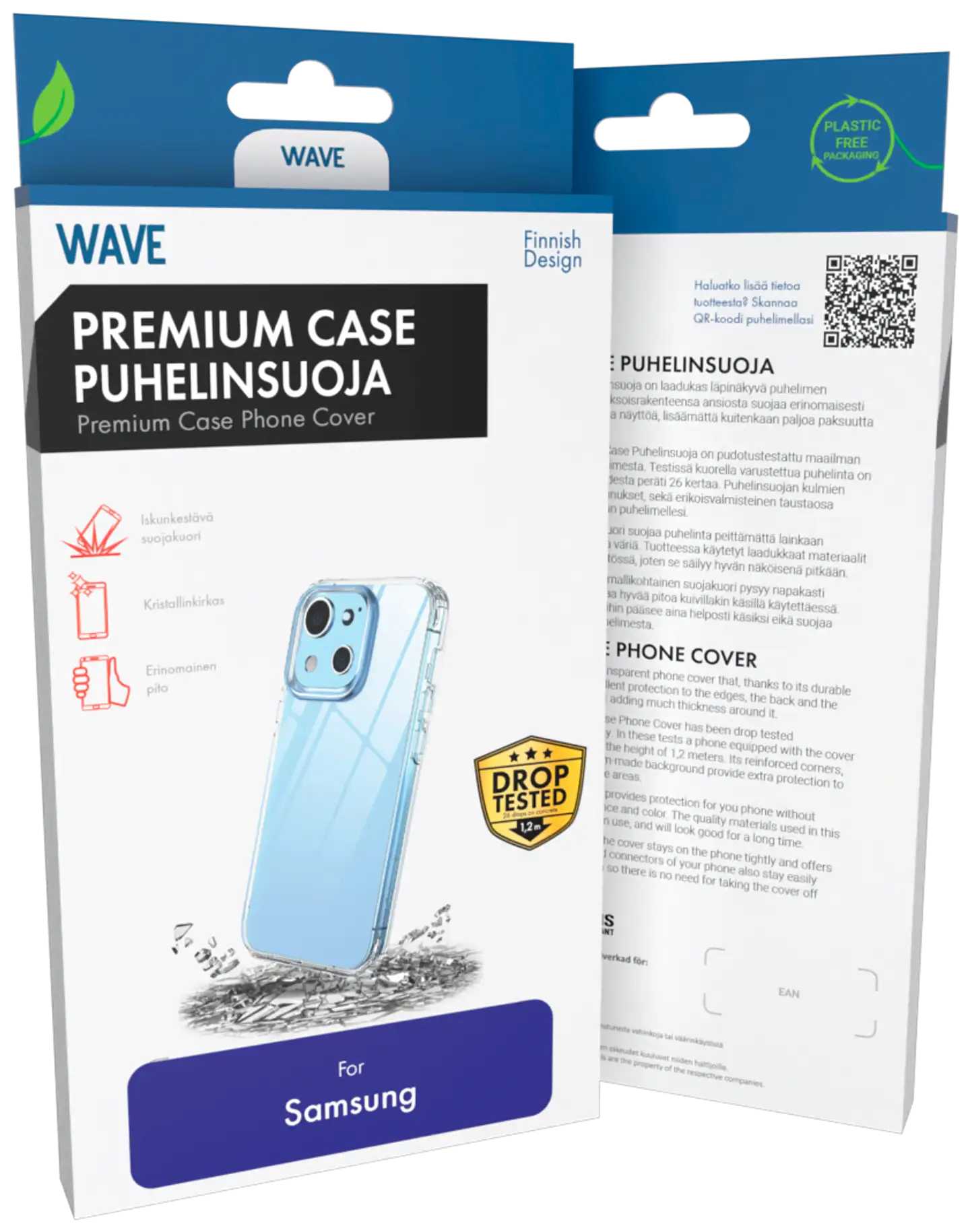 Wave Premium Case Puhelinsuoja, Samsung Galaxy S25 Edge 5G, Kirkas